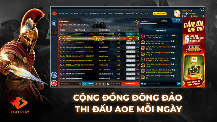 Chơi AoE Online